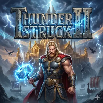 Thunderstruck II game artwork featured at Jackpot City Casino for United Kingdom players