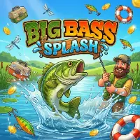 Big Bass Splash game artwork featured at Jackpot City Casino for United Kingdom players